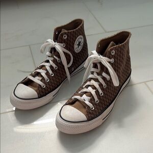 Converse Brown High-Top Sneakers